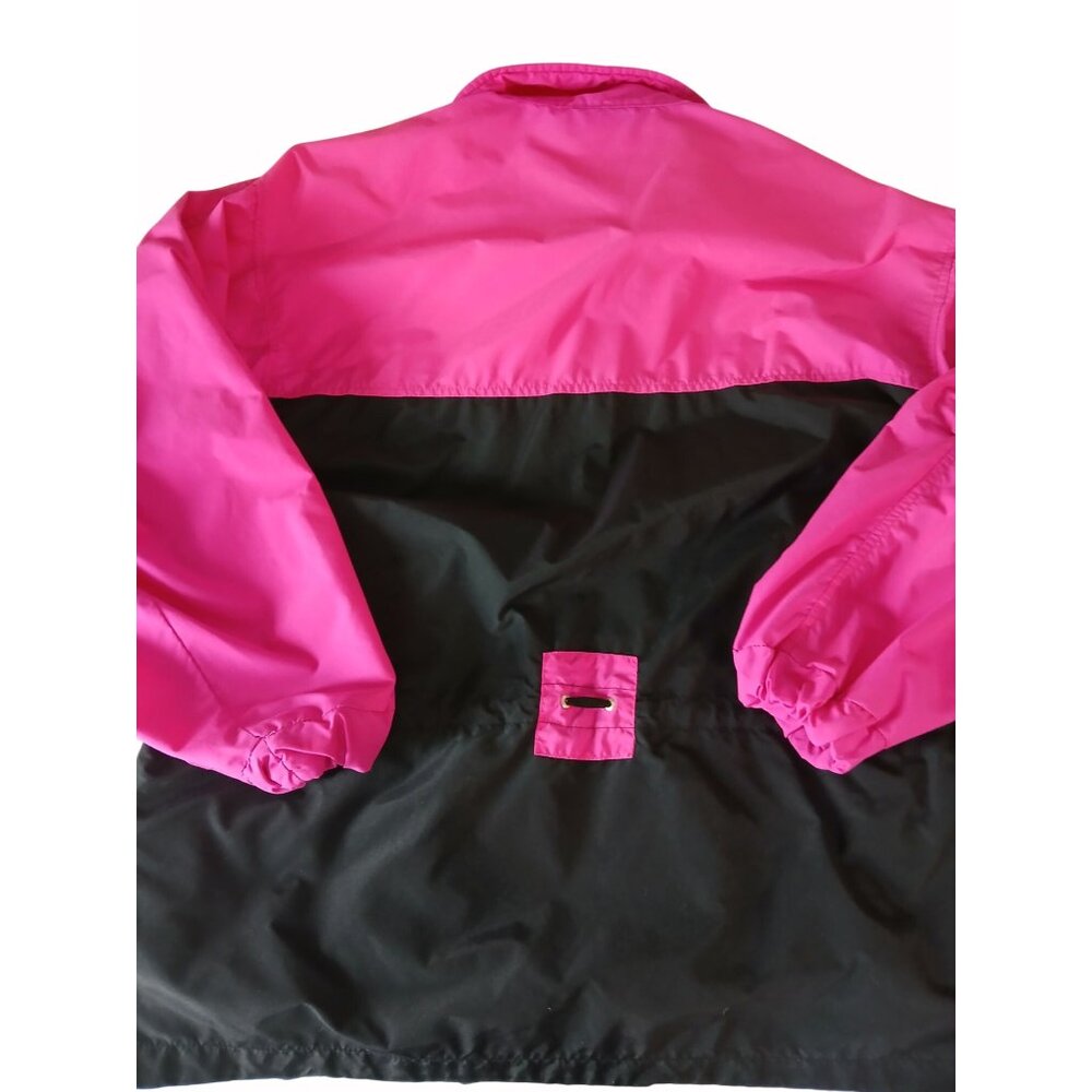 K2 Mens Pink Black Half Zip Pullover Windbreaker Jacket Drawstring Size L yk2 - Picture 14 of 16